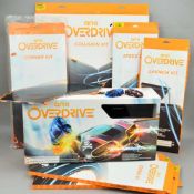 AN ANKI OVERDRIVE STARTER KIT, with a quantity of extra boxed and unboxed track, including boxed