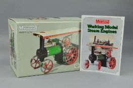 A BOXED MAMOD LIVE STEAM TRACTION ENGINE, No.TE1a, not tested, appears complete with accessories and