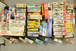 A COLLECTION OF MODEL AIRCRAFT KITS, from various manufacturers including Airfix, Revell and