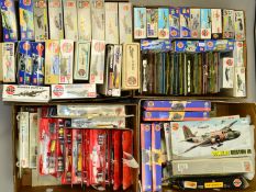 A COLLECTION OF AIRFIX MODEL AIRCRAFT KITS, in four boxes containing over 80 kits, some boxed,