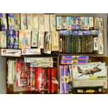 A COLLECTION OF AIRFIX MODEL AIRCRAFT KITS, in four boxes containing over 80 kits, some boxed,