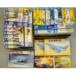 A COLLECTION OF ITALERI MODEL AIRCRAFT KITS, in two boxes containing approximately 36 kits, scale