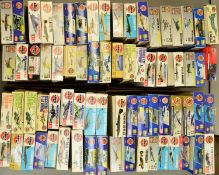 A COLLECTION OF AIRFIX MODEL AIRCRAFT KITS, in four boxes containing over 70 kits, scale mainly 1: