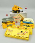 A BOXED DINKY TOYS INTERNATIONAL ROAD SIGNS SET, No.771, boxed Caravan, No.190, boxed large Trailer,