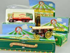 A COLLECTION OF CORGI CLASSICS FAIRGROUND ATTRACTION RANGE VEHICLES, Land Rover and trailer, No.