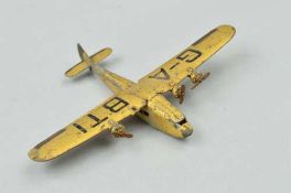 AN EARLY WARTIME DINKY TOYS ARMSTRONG-WHITWORTH ATALANTA IMPERIAL AIRWAYS LINER, No.60a, version