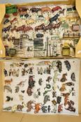 A QUANTITY OF BRITAINS AND OTHER HOLLOWCAST ANIMALS, FIGURES AND ACCESSORIES, Zoo and farm