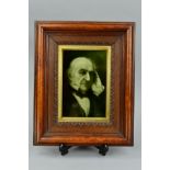 A LATE VICTORIAN SHERWIN & COTTON PORTRAIT PLAQUE OF WILLIAM GLADSTONE, after H.S. Mendelssohn,