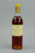 A BOTTLE OF CHATEAU D'YQUEM SAUTERNES 1969