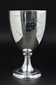 A GEORGE V WALKER & HALL SILVER TROPHY CUP, bears presentation inscription, Sheffield 1933, height