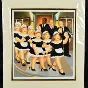 BERYL COOK (BRITISH 1926-2008), 'Girls Night Out', a limited edition silk screen print, 229/350,