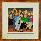 BERYL COOK (BRITISH 1926-2008), 'Jiving to Jazz', a limited edition print of a man and woman dancing