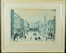 L.S. LOWRY (BRITISH 1887-1976), 'Level Crossing - Burton on Trent', a limited edition print, 457/