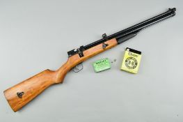 A .177'' PUMP UP AIR RIFLE, with a rotary magazine, it bears no makers name or serial number, the