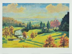 WINSTON CHURCHILL (1874-1965), 'VIEW FROM CHARTWELL', ten limited edition prints numbered 318-322/