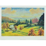 WINSTON CHURCHILL (1874-1965), 'VIEW FROM CHARTWELL', ten limited edition prints numbered 318-322/