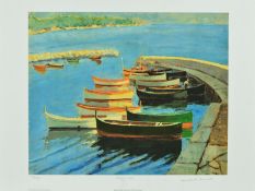 WINSTON CHURCHILL (1874-1965), 'A STUDY OF BOATS', ten limited edition prints 301-310/750 with