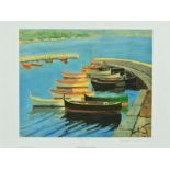 WINSTON CHURCHILL (1874-1965), 'A STUDY OF BOATS', ten limited edition prints 301-310/750 with