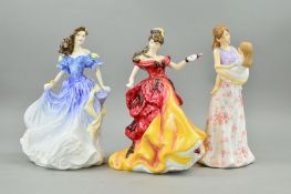 THREE ROYAL DOULTON FIGURES 'Belle' figure of the year 1996 HN 3703 (certificate), 'A Mother's