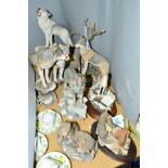 SEVEN VARIOUS WOLF ORNAMENTS, to include Country Artist 'Vantage Point' 02999, 'Wolf Mother &
