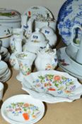 FOURTEEN PIECES OF AYNSLEY 'COTTAGE GARDEN' GIFT WARE, no boxes