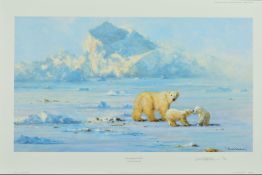 DAVID SHEPHERD (1931-2017) 'Polar Bear Country', a limited edition print 79/950 of a polar bear