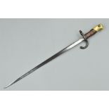 A FRENCH ISSUE 'CHASSEPOT' BAYONET, no scabbard, it has the usual markings along the top spine of