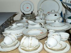 A ROYAL DOULTON 'FAIRFAX' PATTERN DINNER SERVICE, TC1006 for six settings, including soup tureen and