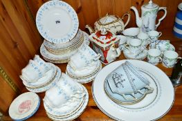 A COLLECTION OF TEA WARES, etc, to include Royal Albert 'Memory Lane' six place teaset, a Carlton
