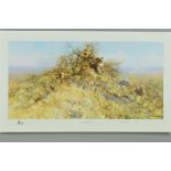 DAVID SHEPHERD (BRITISH 1931-2017), 'The Best Spots On The Hill', a limited edition proof print,