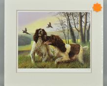 NIGEL HEMMING (BRITISH 1957) 'Park Drive', a limited edition print of a pair of springer spaniels