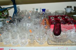 A COLLECTION OF GLASSWARE, boxed and loose, including Edinburgh Stuart, Royal Doulton, Georgian