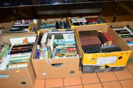 SEVEN BOXES OF BOOKS, Dick Francis, Dennis Wheatley, Jack Higgins, Alistair Maclean, etc