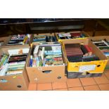 SEVEN BOXES OF BOOKS, Dick Francis, Dennis Wheatley, Jack Higgins, Alistair Maclean, etc