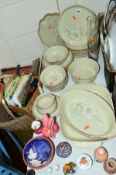 A QUANTITY OF DENBY 'DAYBREAK' PATTERN DINNER AND TABLE WARES, together with a small quantity of