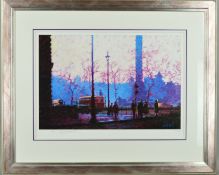 ROLF HARRIS (BRITISH/AUSTRALIAN 1930) 'Buses in Trafalgar Square', a limited edition print 224/