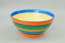A CLARICE CLIFF FOR WILKINSON BOWL, 'Fantasque' mark and marked 'Lawleys, Regent St' to base,