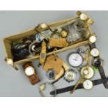 A SELECTION OF WATCHES, to include a vintage Breitling stopwatch, also wrist watches by Timex,