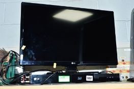 AN LG 24' FSTV, and a Bluray 3D player (one remote) (2)