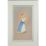 KAY BOYCE (BRITISH CONTEMPORARY) 'ROMANY', a limited edition print 238/500 of a young woman