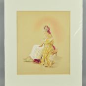 KAY BOYCE (BRITISH CONTEMPORARY), 'As Time Goes By', a limited edition print of a woman wearing