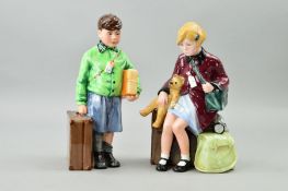 TWO LIMITED EDITION ROYAL DOULTON FIGURES, 'The Boy Evacuee' HN 3202, No 9136/9500 and 'The Girl