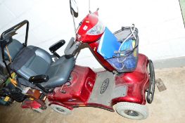 AN INVACARE METEOR MOTOBILITY SCOOTER, with charger and tempermental key