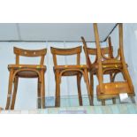 A SET OF FOUR BENTWOOD CHAIRS