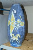 A TILGMANS KERAMIC OF SWEDEN DECORATVE VASE by Marian Zawadsky, dated 1963, decorated with a