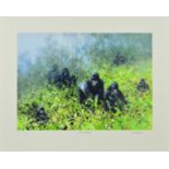 DAVID SHEPHERD (1931-2017) 'IN THE MISTS OF RWANDA', a limited edition print 11/250 of Gorillas,