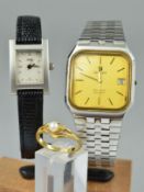 A MISCELLANEOUS LOT, to include a gent's Tissot Seastar Quartz watch in stainless steel fitted to