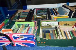 FIVE BOXES OF ASSORTED BOOKS, to include Natural History, Fiction and Gardening, etc