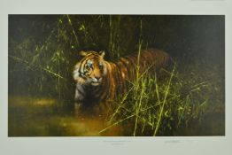 DAVID SHEPHERD (1931-2017) 'INTO THE SUNLIGHT THERE CAME A TIGER', a limited edition print of a