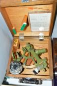 A CASED 1970'S TOIZAKI & CO LTD SEXTANT, No.7217, examination certificate dated 13/5/72, with